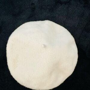 Women’s Fancy 100%Wool Beret Hat Cap Ivory